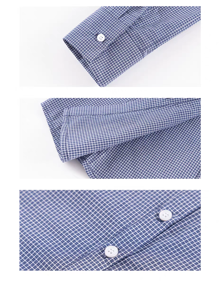 Клетчатая рубашка в винтажном стиле детальное фото 5