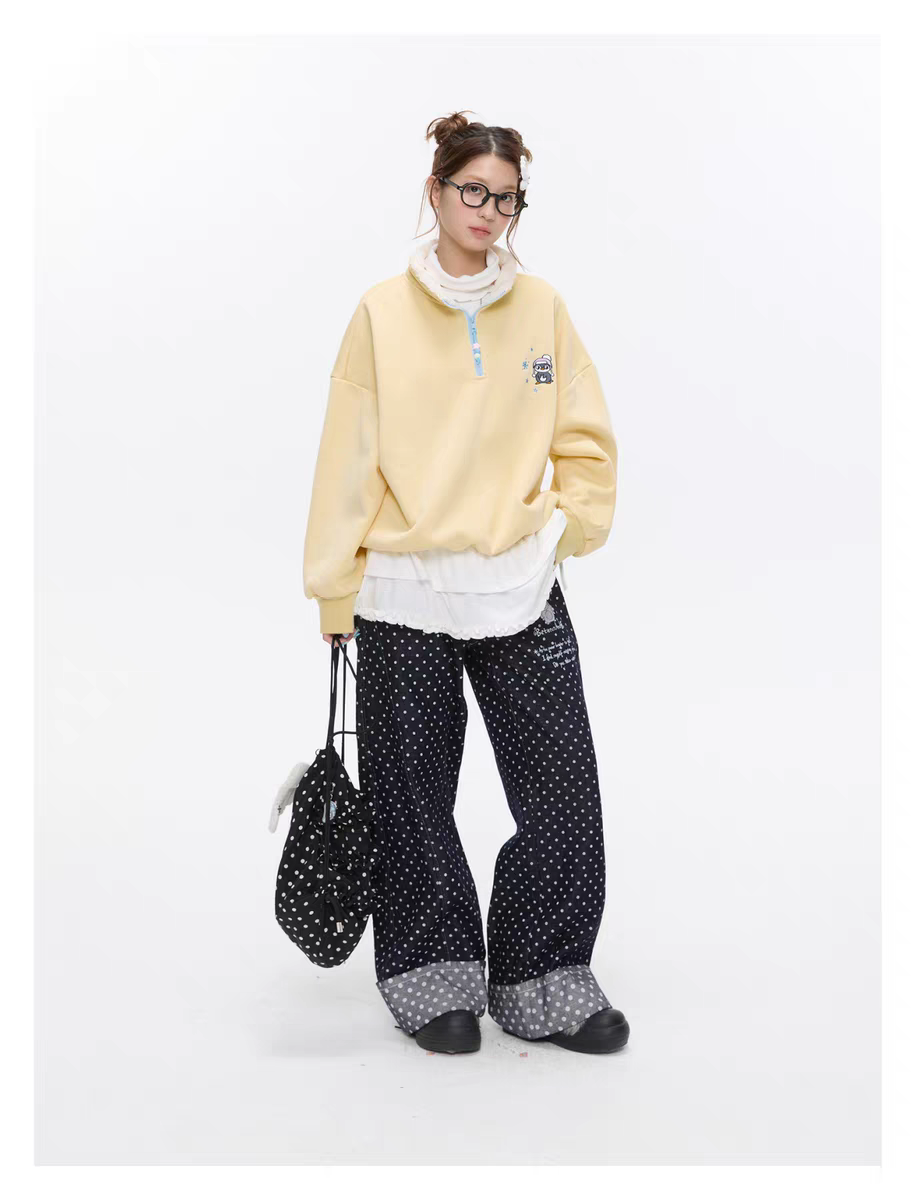 Джинсы «Снег Хоккайдо» с вышивкой пингвин детальное фото 17