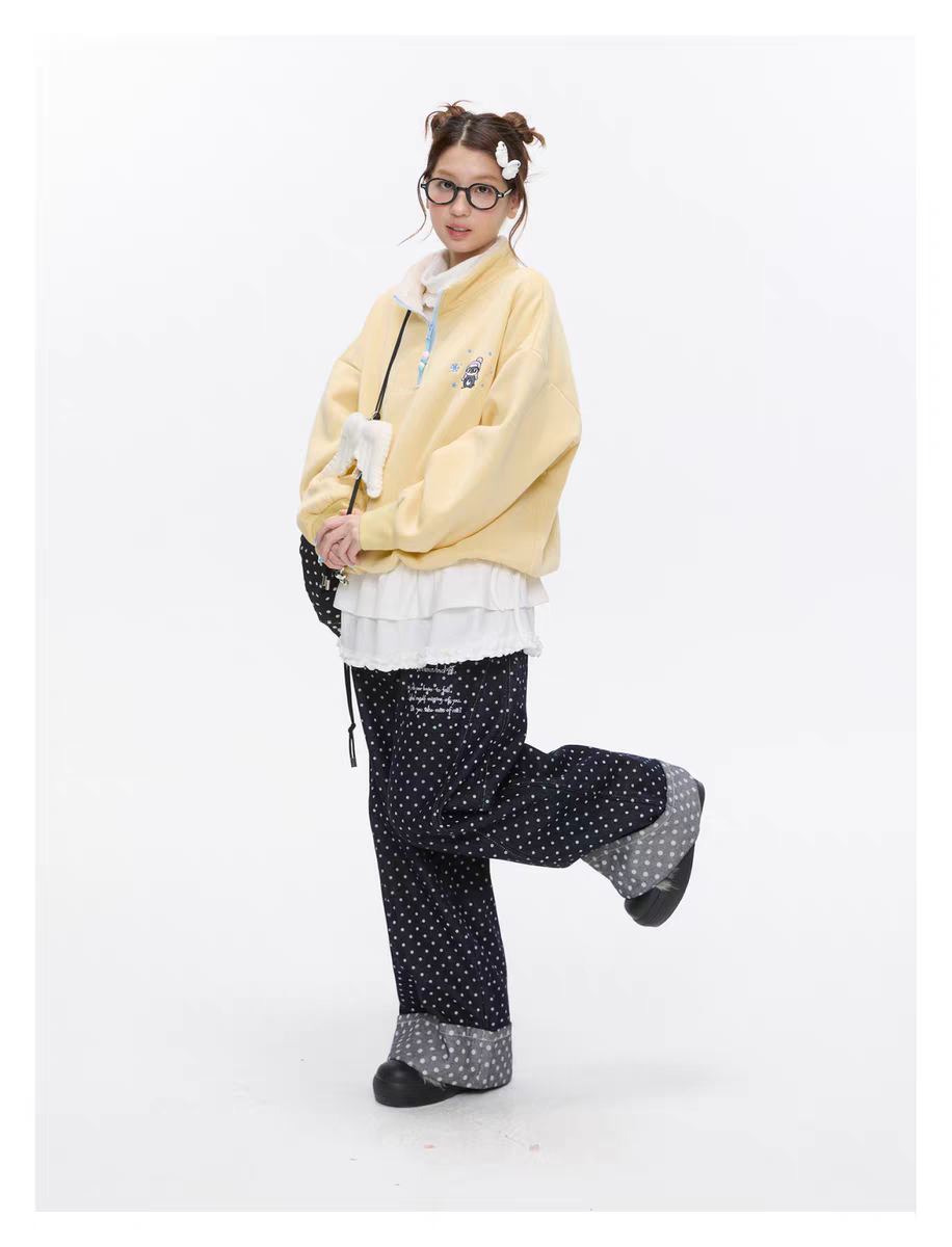 Джинсы «Снег Хоккайдо» с вышивкой пингвин детальное фото 18