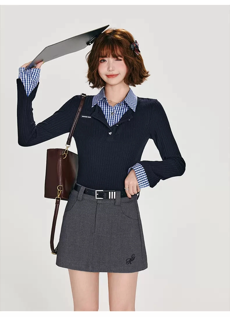 Двухслойная блузка-обманка детальное фото 14