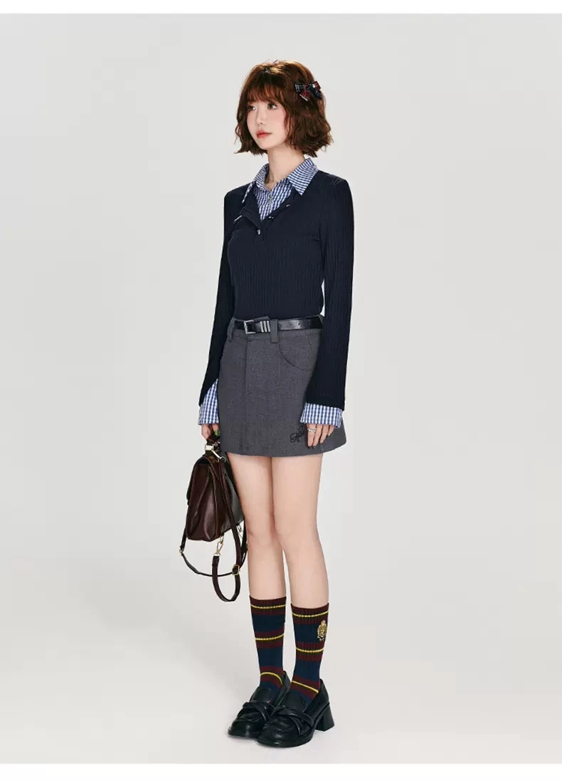 Двухслойная блузка-обманка детальное фото 17