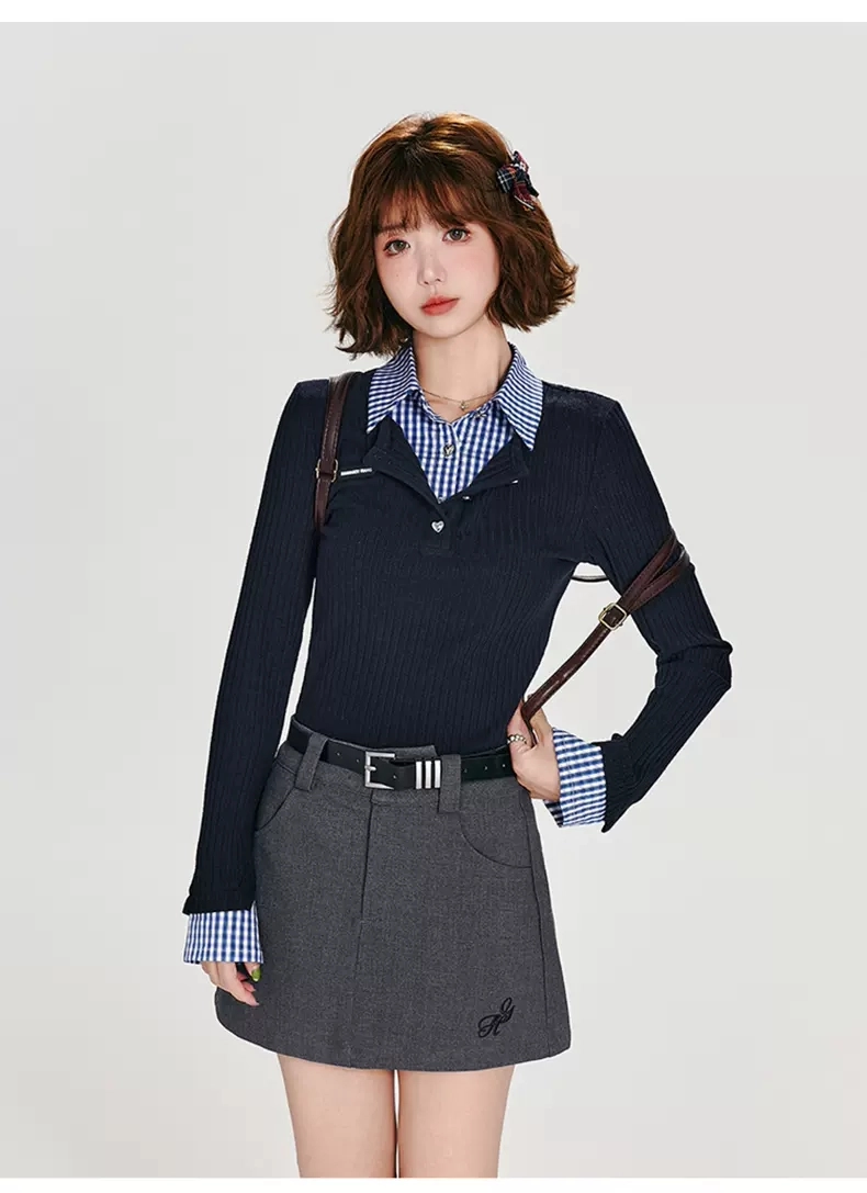 Двухслойная блузка-обманка детальное фото 6