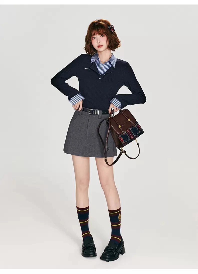 Двухслойная блузка-обманка детальное фото 8