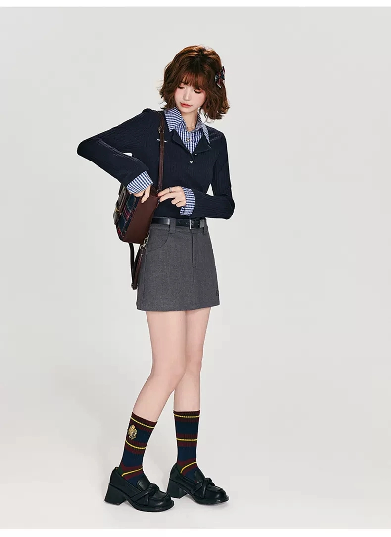 Двухслойная блузка-обманка детальное фото 9