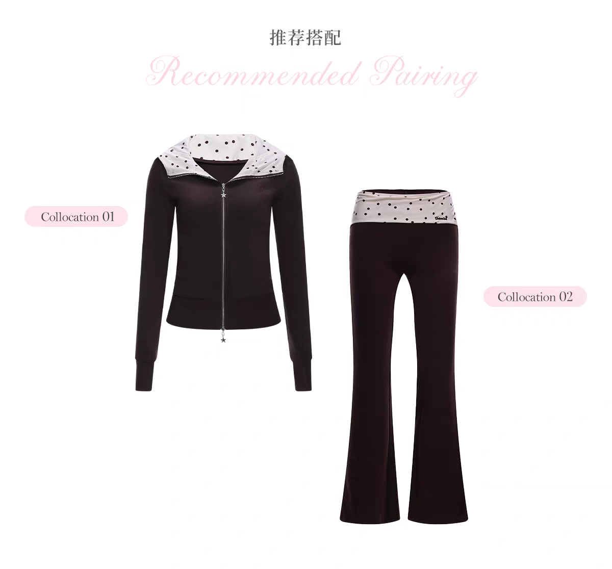 Зип-худи с капюшоном в горошек детальное фото 6